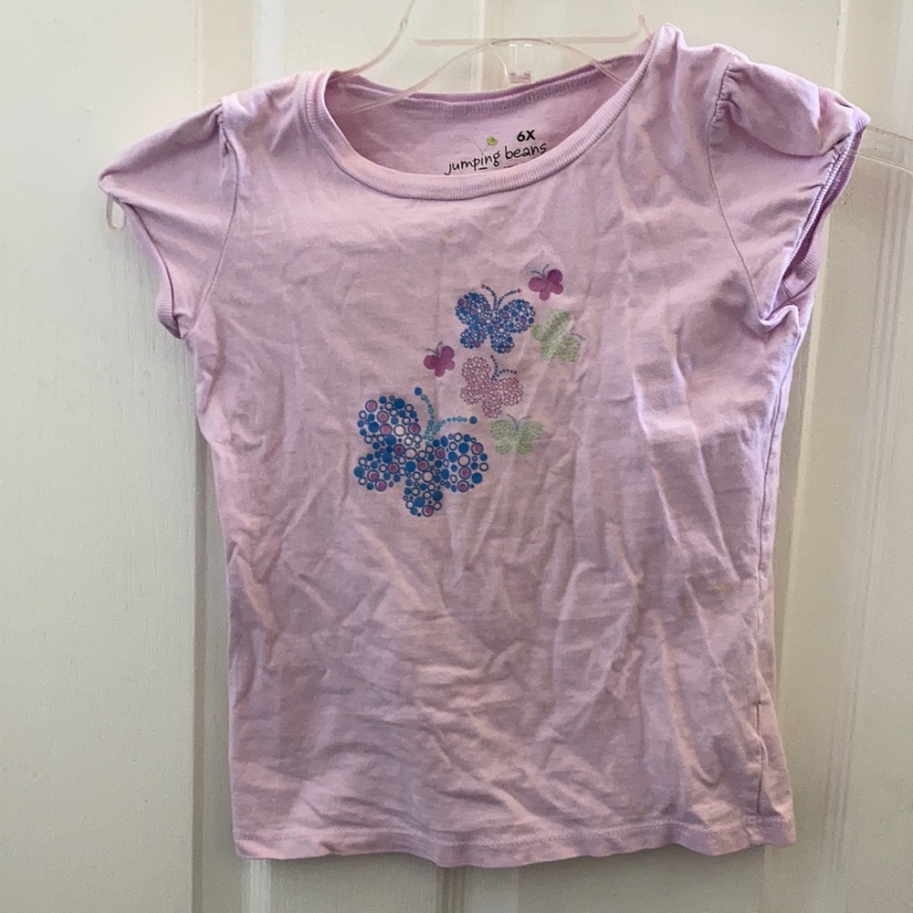 Girls jumping beans tee 6 x